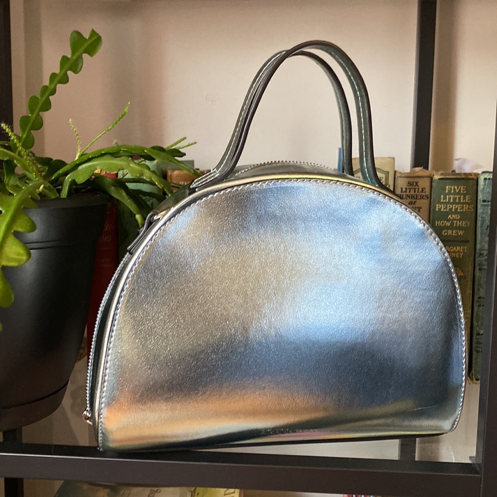BCBGeneration metallic blue purse with carrying strap🔹🔷